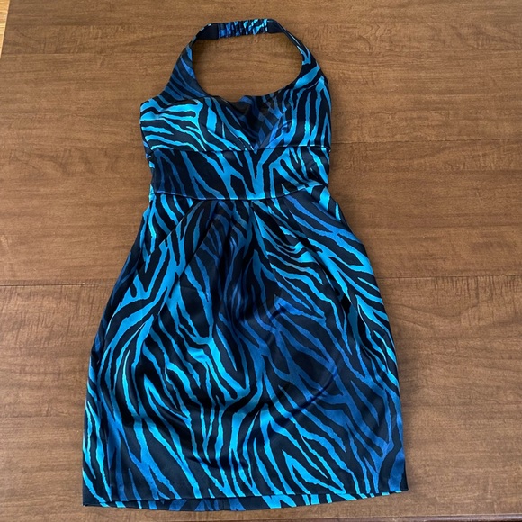 B. Darlin Zebra Dress with Pockets - Picture 1 of 4